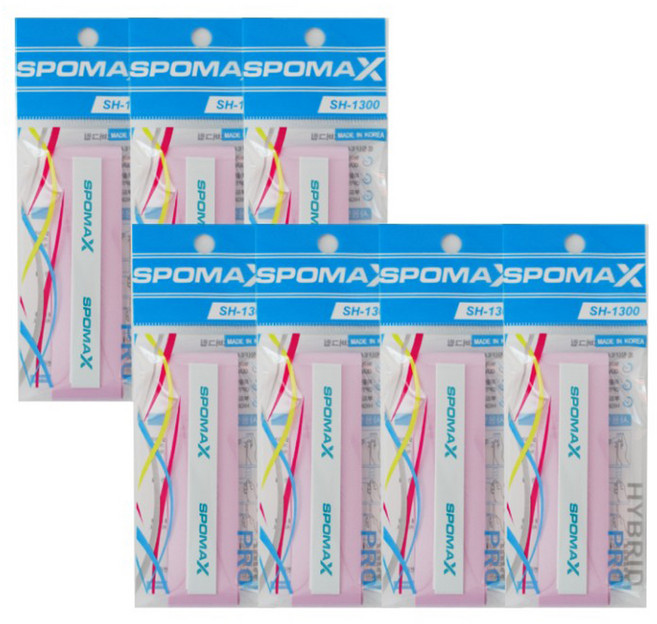 SPOMAX 하이브리드 오버그립, 핑크, 7개