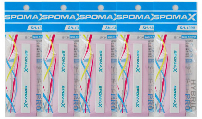 SPOMAX 하이브리드 오버그립, 핑크, 5개