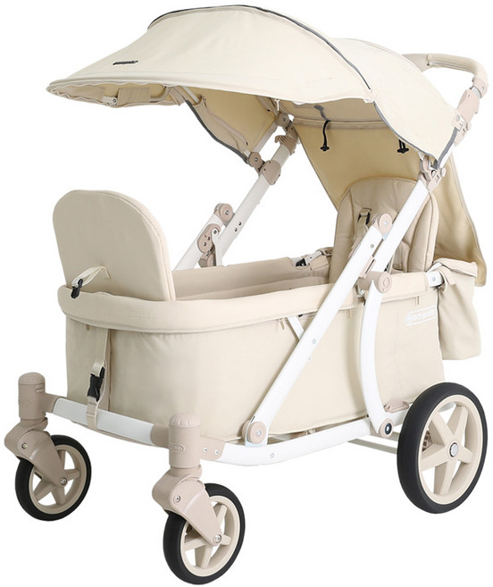 폼포라 N2 접이식 유아 웨건, 크림 베이지