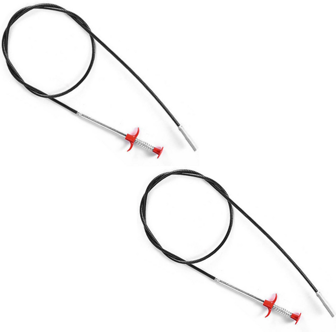 하이엉클 스프링 배수구 집게 클리너 2p, 혼합색상