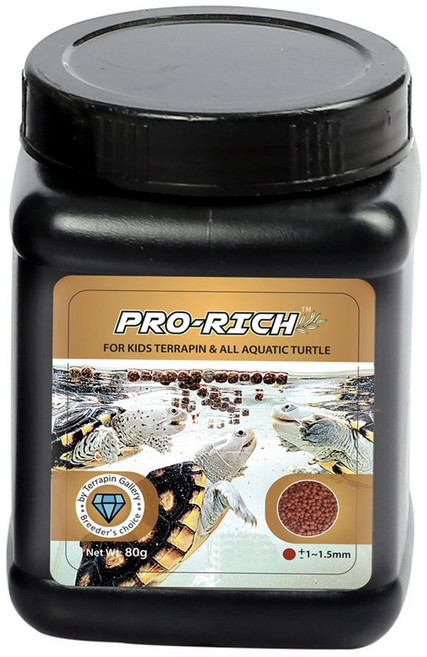 프로리치 테라핀 해츨링 거북이 사료, 80g, 1개