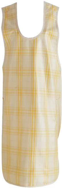 데코토닉 캐쥬얼 체크 방수 앞치마, 옐로우, 1개