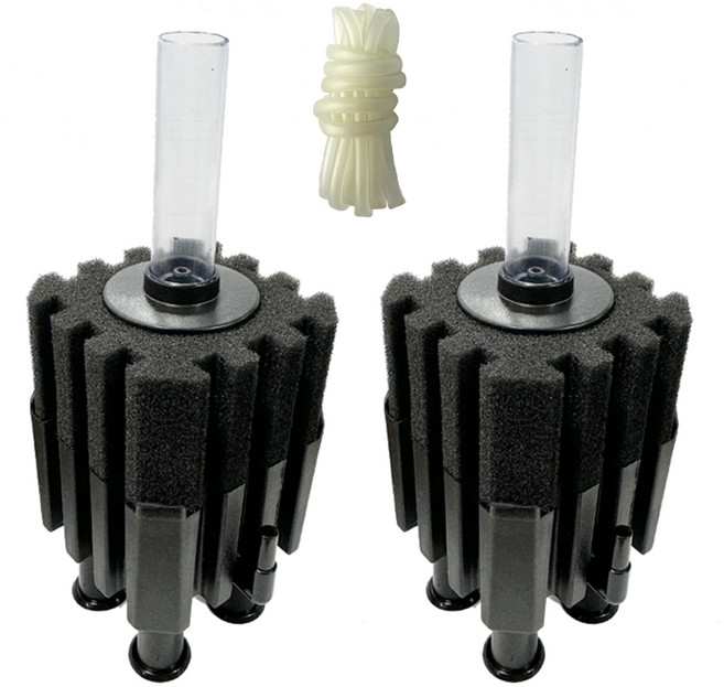 샘아쿠아 심플 바이오 케미컬 앉은 스펀지 여과기 2p + 에어호스 2m 세트, 1세트