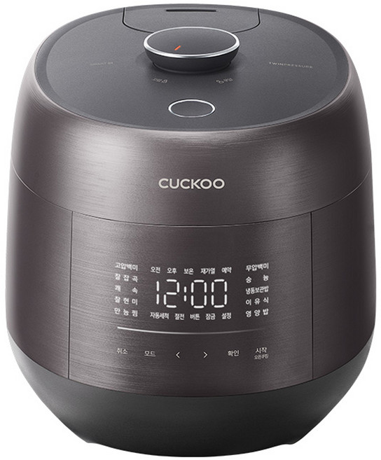 쿠쿠 트윈프레셔 마스터셰프 사일런스 프로 밥솥 6인용, CRP-PHTR0610FDM, 루미 다크 실버