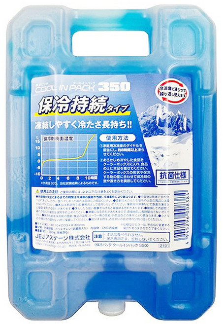 제이제이아스테이지 캠핑 휴대용 보냉 미니 아이스팩 350 블루, 1개입, 1개