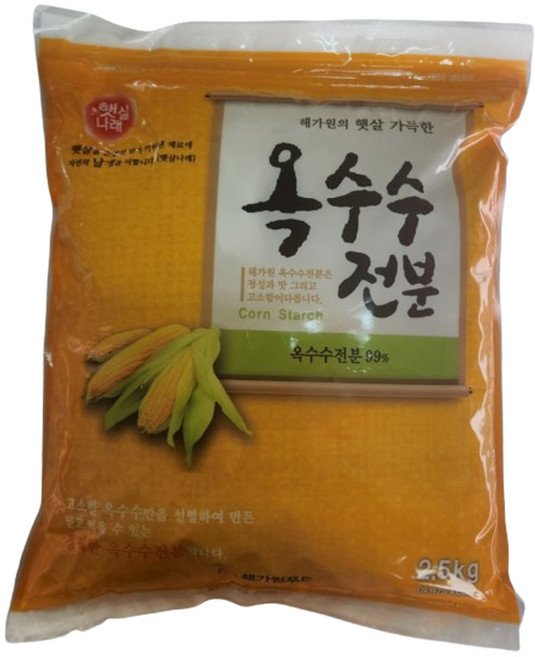 Haetsalnarae 玉米澱粉, 1個, 2.5kg