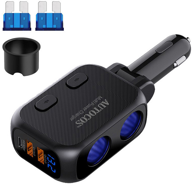 오토코스 멀티파워 소켓 고속 충전기 180W, 1개, 2구