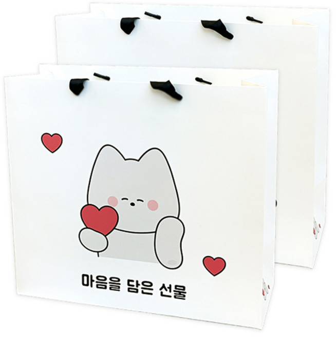 도나와친구들 취향을 담은 선물 쇼핑백, 05 마음을 담은 선물 4호, 2개