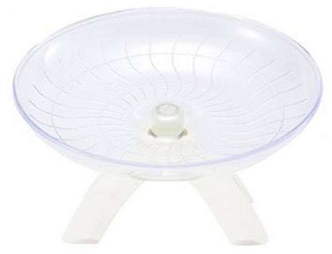 딩동펫 햄스터 플라잉 휠 쳇바퀴, 화이트, 1개