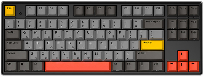 한성컴퓨터 염료승화 8K 유무선 텐키리스 키보드, INTERSTELLAR, GK893B PRO, 무접점