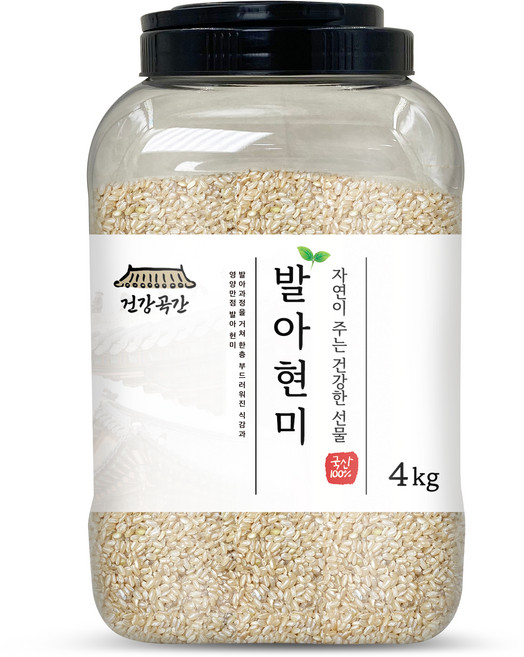 건강곡간 발아현미, 4kg, 1개