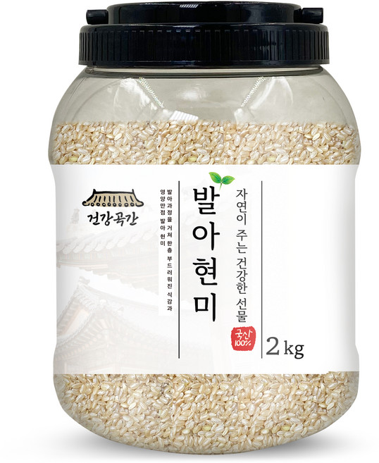 건강곡간 발아현미, 2kg, 1개