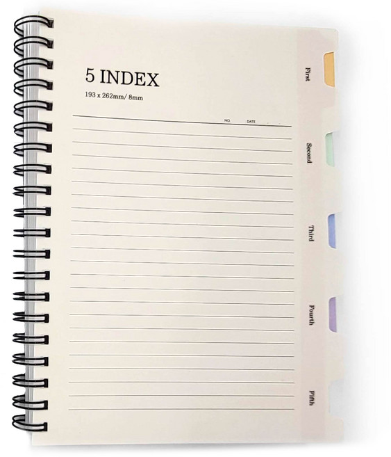 위드나 5인덱스 PP노트 B5 80-0092, 랜덤발송, 1개