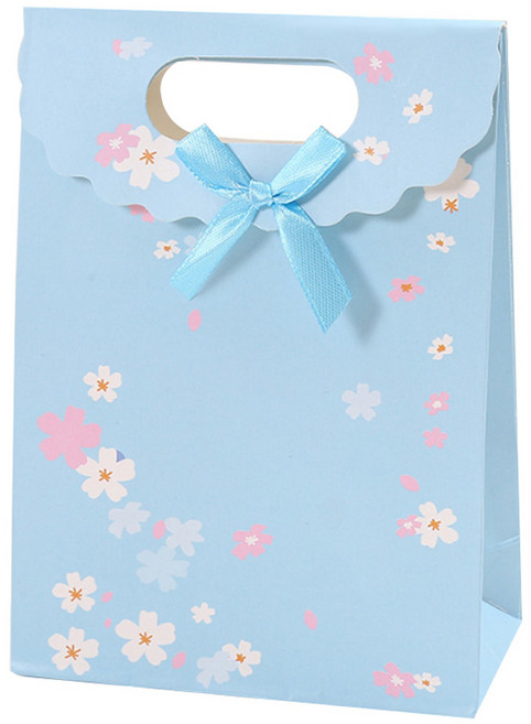 아이엔피 벨크로 플라워 스탠드백 JK1471-1, 블루, 6개