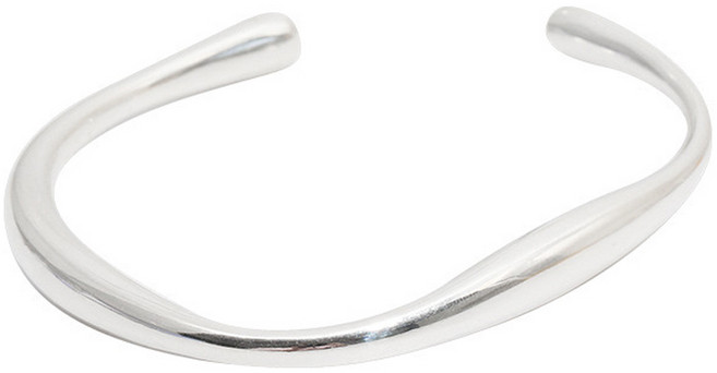 비아워게스트 여성용 오픈 뱅글 물방울 사각 볼드팔찌