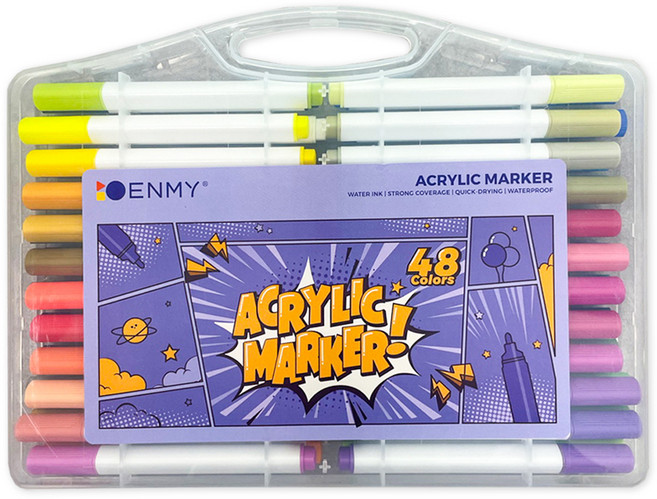 은미 수성 아크릴 다용도 마카, 48색, 1세트