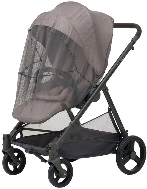 에이원베이비 디럭스 절충형 유모차 모기장 L, 그레이, 1개