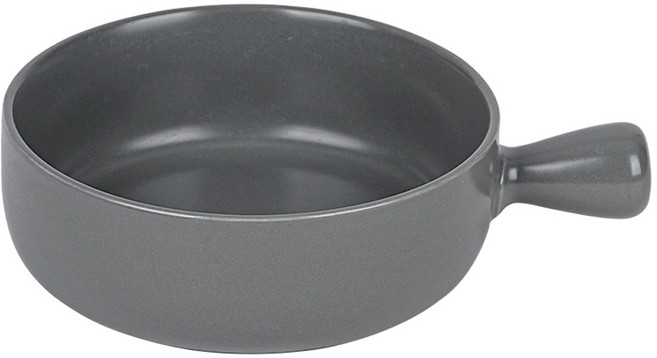 인블룸 세라믹 손잡이 오븐 전자레인지접시, 그레이, 1개