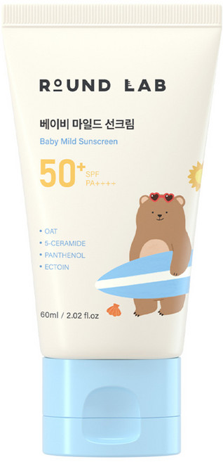 라운드랩 베이비 마일드 선크림 SPF50+ PA++++, 60ml, 1개