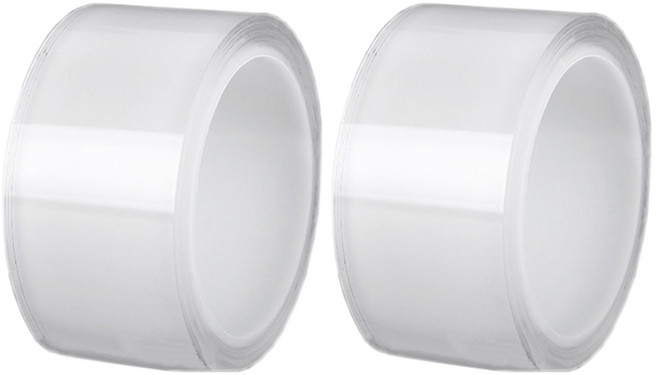 코히모 다용도 실리콘 양면 테이프 5cm x 3m 4W113, 투명, 2개