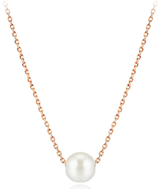 Elle Accessories 女性基本款珍珠項鍊 8mm ELBRNN198