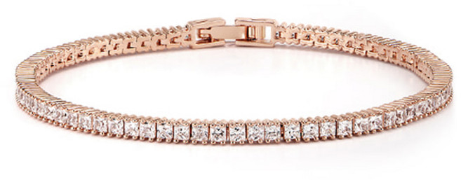 엘르악세사리 여성용 볼드 스퀘어 큐빅 팔찌 ELBRBB087