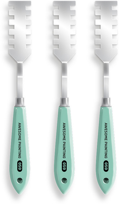 어썸페인팅 변형 나이프 소프트형, 3개