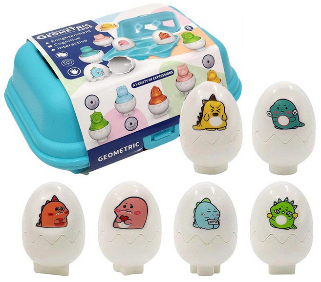 조이키즈 뾱뾱 소리나는 스마트 달걀 모양맞추기, 공룡, 1개