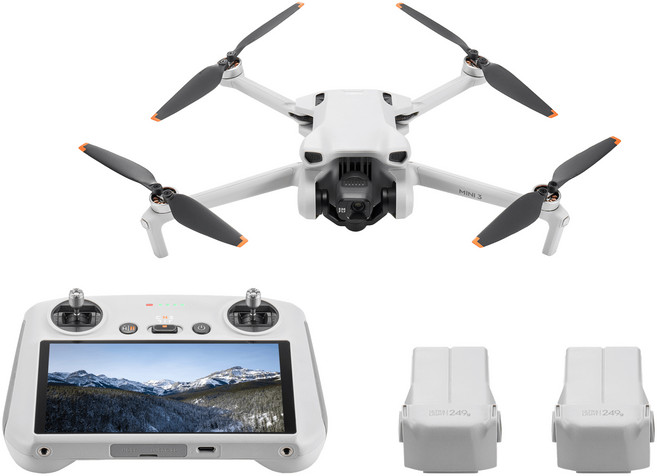 DJI Mini 3 플라이모어 콤보 드론, 혼합색상, 1개