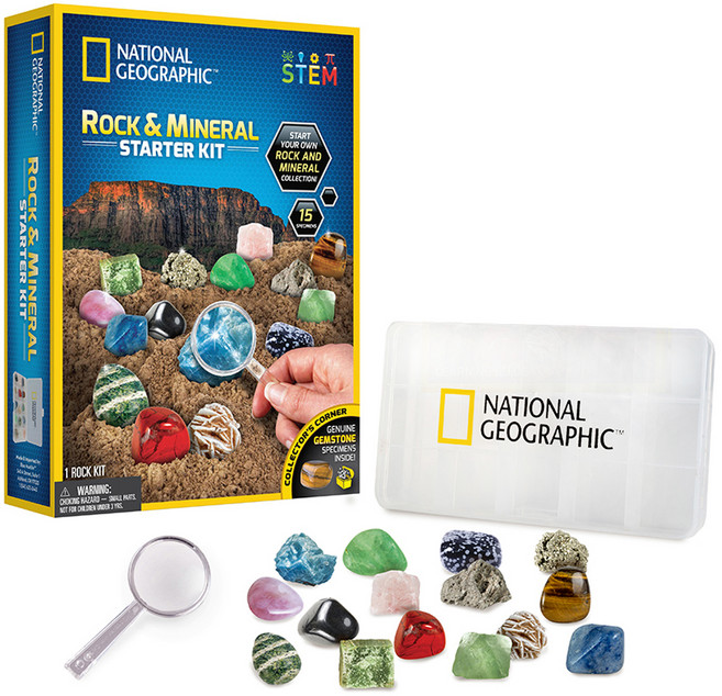 내셔널지오그래픽 원석 + 보관함 키트 혼합색상 RTNGRM15, 1개