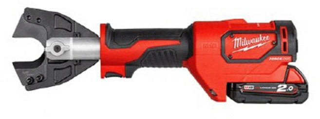 밀워키 2.0AH 2밧데리 충전 유압식 케이블 커터 M18 HCC-202C, 1개