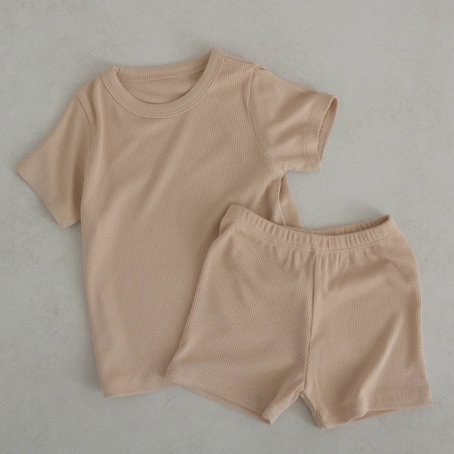 PEEKABOO 童款舒適短袖短褲套裝