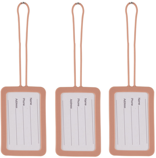 팀브로스 심플 파스텔 일체형 네임택 3p