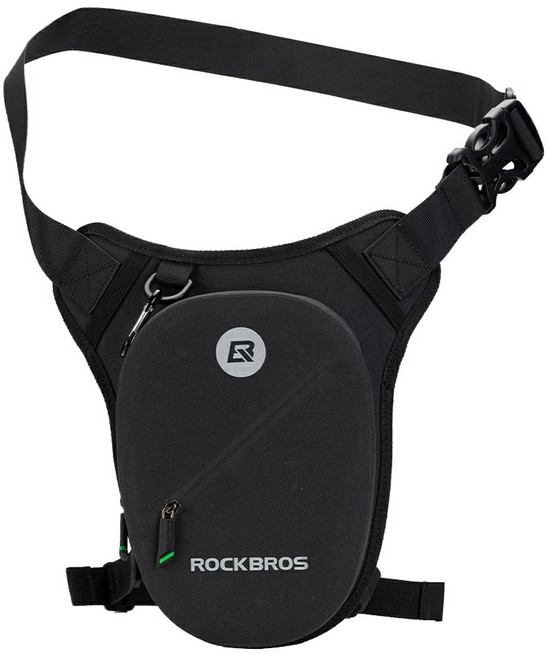 락브로스 오토바이 바이크 힙색 레그백 AS-081, 블랙, 1개