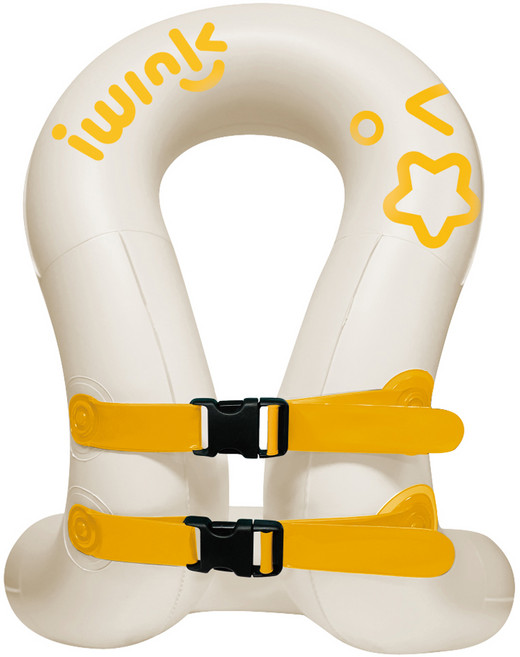 아이윙크 넥튜브 착용형 수영보조용품, 화이트 + 스타, 1개