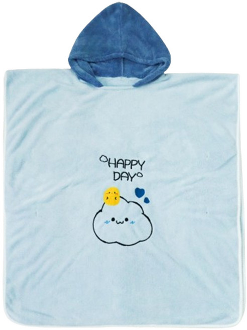 하늬통상 유아용 구르미 비치타올 L, 블루, 1개