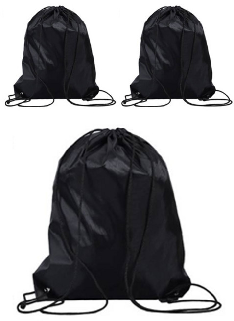 엘쏘 스포츠 다용도 신발 가방, 블랙, 3개