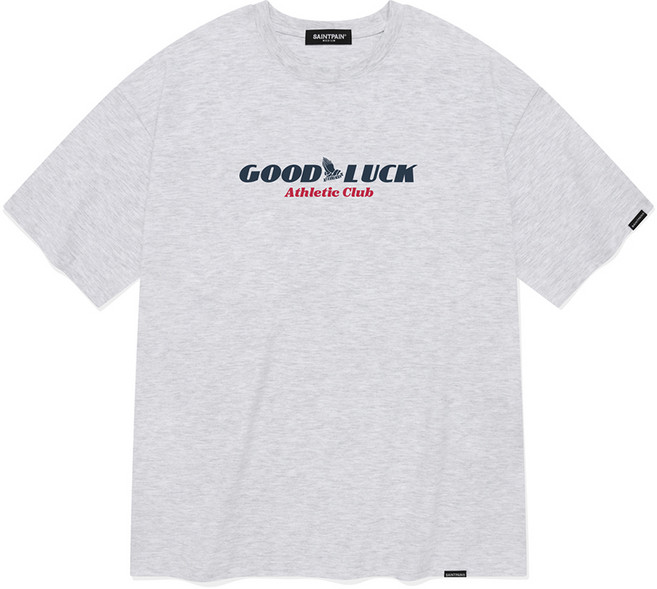 세인트페인 통기성 굿 럭 반팔 티셔츠