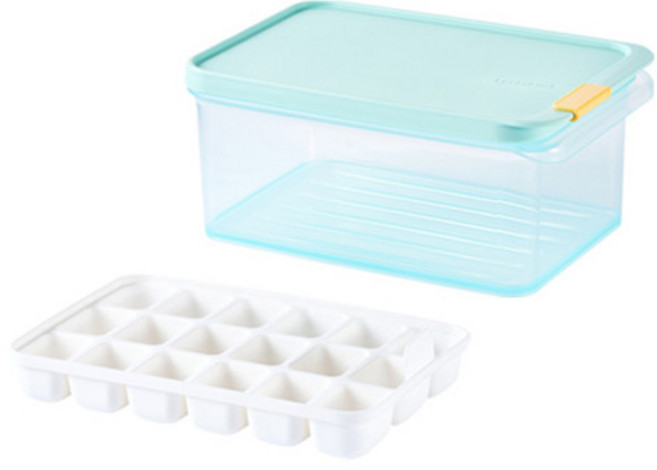 락앤락 프리저핏 냉동실 정리용기 세트, 1세트, 1.65L + 칸칸이 18구