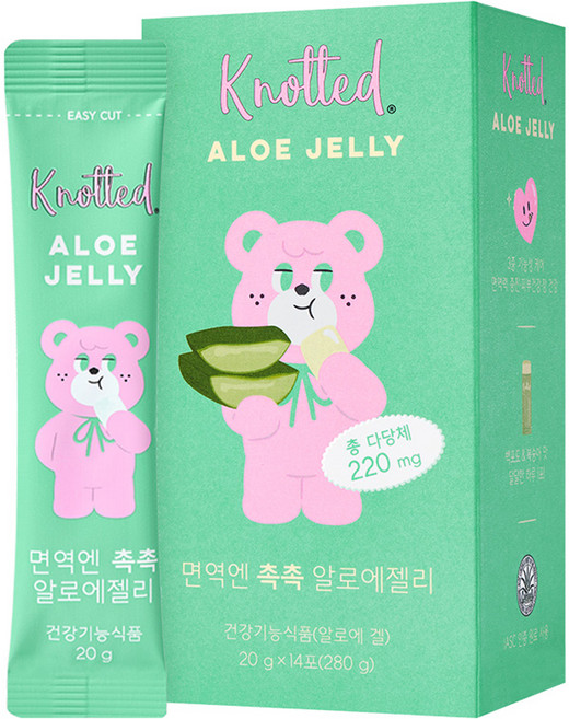 노티드 면역엔 촉촉 알로에젤리 14p, 280g, 1개