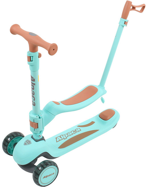 알파카 인피니티 4in1 킥보드 붕붕카, 라이트민트, 1개