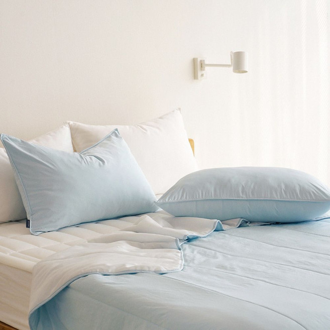 누비지오 스르륵 듀라론 냉감 차렵이불 차렵베개 세트