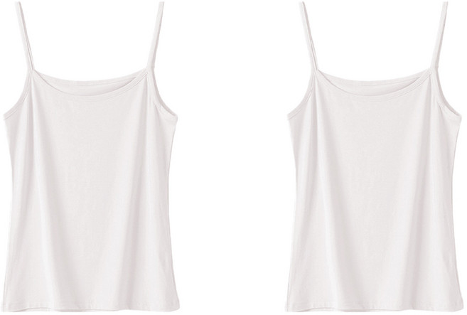 엘쏘 여성용 슬림 베이직 스판 끈나시 2p