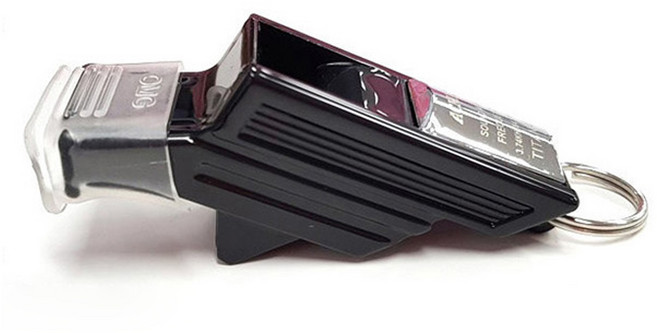 딕스포츠 축구 심판 휘슬, 1개, 블랙