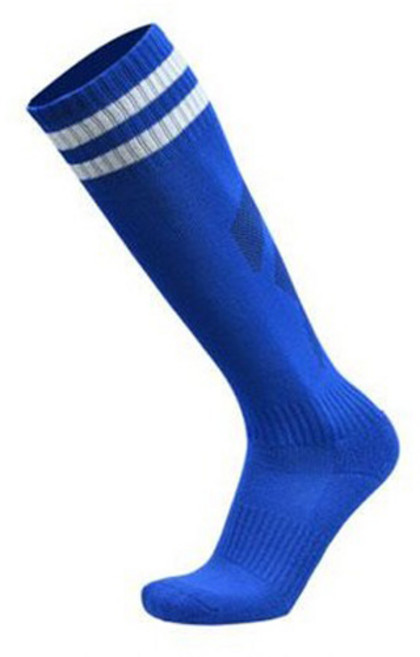 딕스포츠 성인용 발이 편한 축구 양말 세트, 라인블루, 1세트
