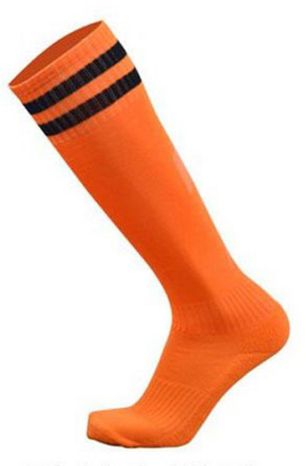 딕스포츠 성인용 발이 편한 축구 양말 세트, 라인오렌지, 1세트