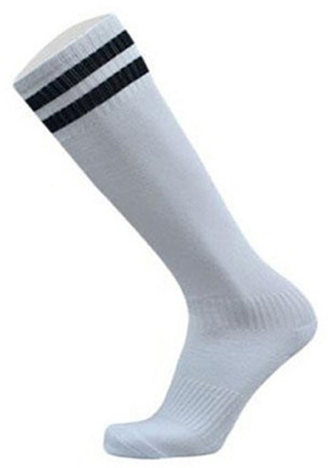 딕스포츠 성인용 발이 편한 축구 양말 세트, 라인화이트, 1세트