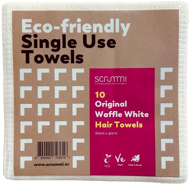 스크러미 오리지날 타월, 화이트, 1개