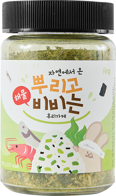 퍼기 자연에서 온 뿌리고 비비는 후리가케, 해물, 100g, 1개