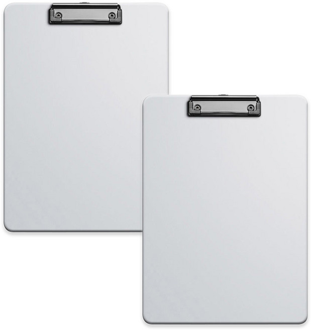코히모 A4 PP재질 클립보드 3mm 3W321, 2개, 그레이
